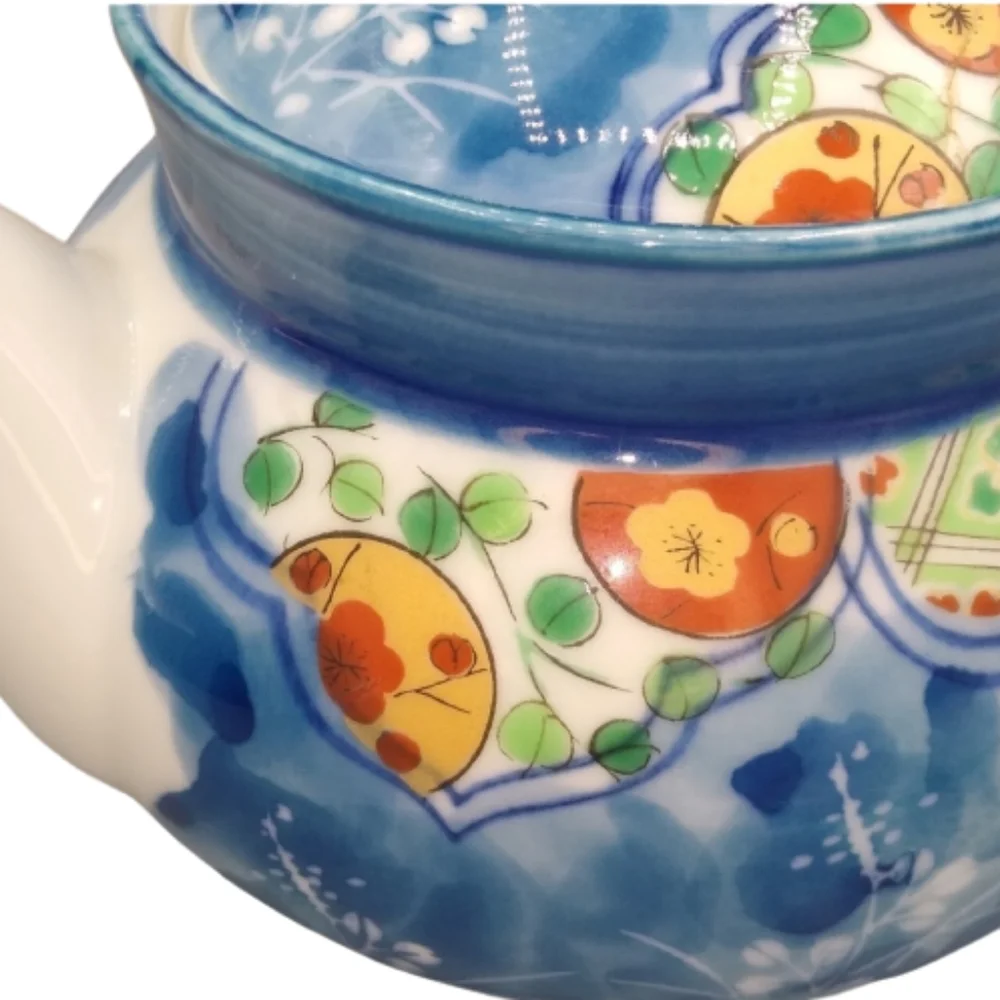 Tea for One Individual Single Serve Porcelain Teapot Midcentury Japan Vintage